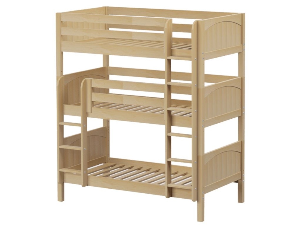 Maxwood Twin Triple Bunk Bed Holy NS - iFurnish - Frisco